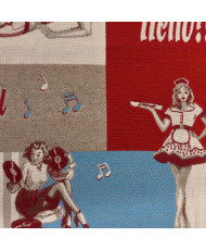 coupon Jacquard pin up 1 m