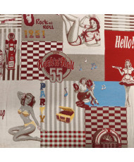 coupon Jacquard pin up 1 m