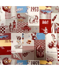 coupon Jacquard pin up 1 m