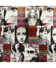 Coupon tissu jacquard magasine 1 m