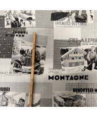 Coupon jacquard chalet 1 m