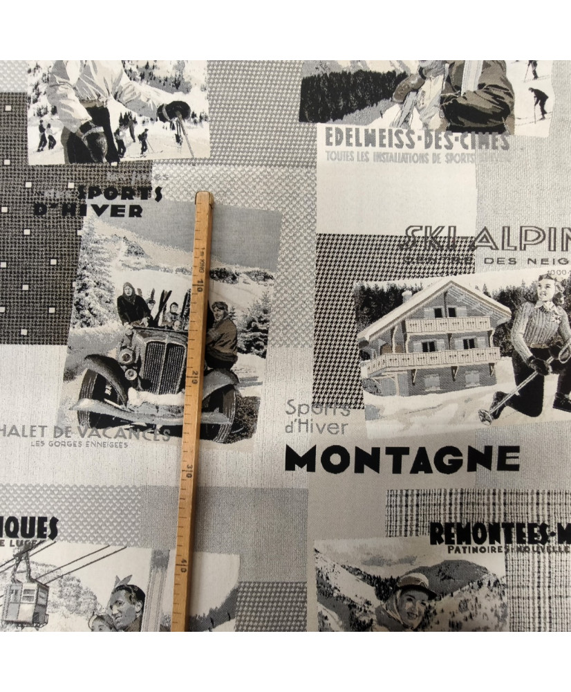 Coupon jacquard chalet 1 m
