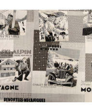Coupon jacquard chalet 1 m