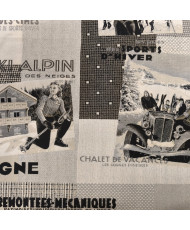 Coupon jacquard chalet 1 m