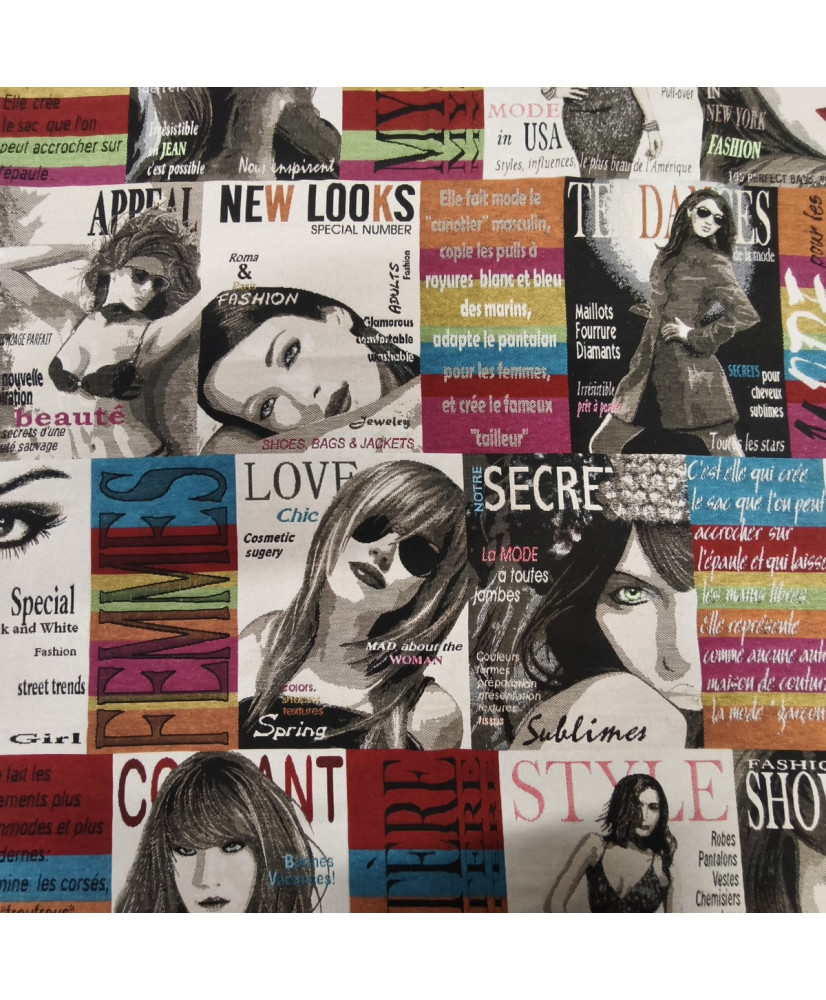 Coupon tissu jacquard New look 1 m