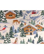 coupon Percale de coton "Méribel" 45 cm