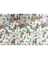coupon Percale de coton "Méribel" 45 cm
