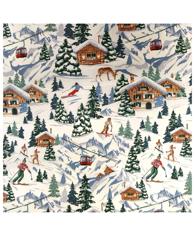 coupon Percale de coton "Méribel" 45 cm