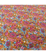 copy of Tissu percale coton imprimé Bimba - Motifs Patchwork Graphique & Fleuri Multicolore