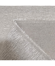 Tissu d'ameublement style berbère beige texturé à bouclettes pour rideaux et décoration.