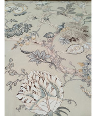 Darjeeling Beige Indian Toile de Jouy Fabric – 280 cm