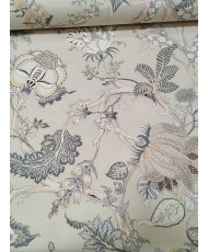 Darjeeling Beige Indian Toile de Jouy Fabric – 280 cm