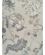 Darjeeling Beige Indian Toile de Jouy Fabric – 280 cm