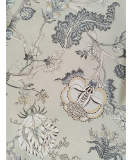 Darjeeling Beige Indian Toile de Jouy Fabric – 280 cm