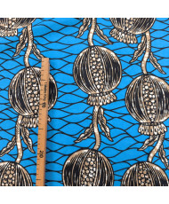 Tissu Wax Azur 112 cm