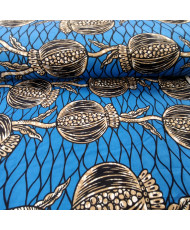 Tissu Wax Azur 112 cm