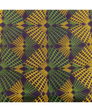 Tissu Wax vert 112 cm