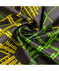 Tissu Wax vert 112 cm