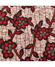 Tissu Wax rose 112 cm