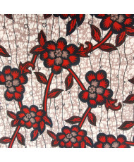Tissu Wax rose 112 cm