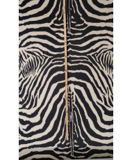 Coupon Velours -Zoé-Fond beige 1.10 m
