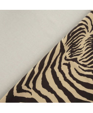 Coupon Velours -Zoé-Fond beige 1.10 m