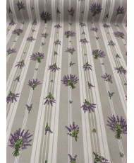 copy of Beige Provence Ticking Cretonne Fabric