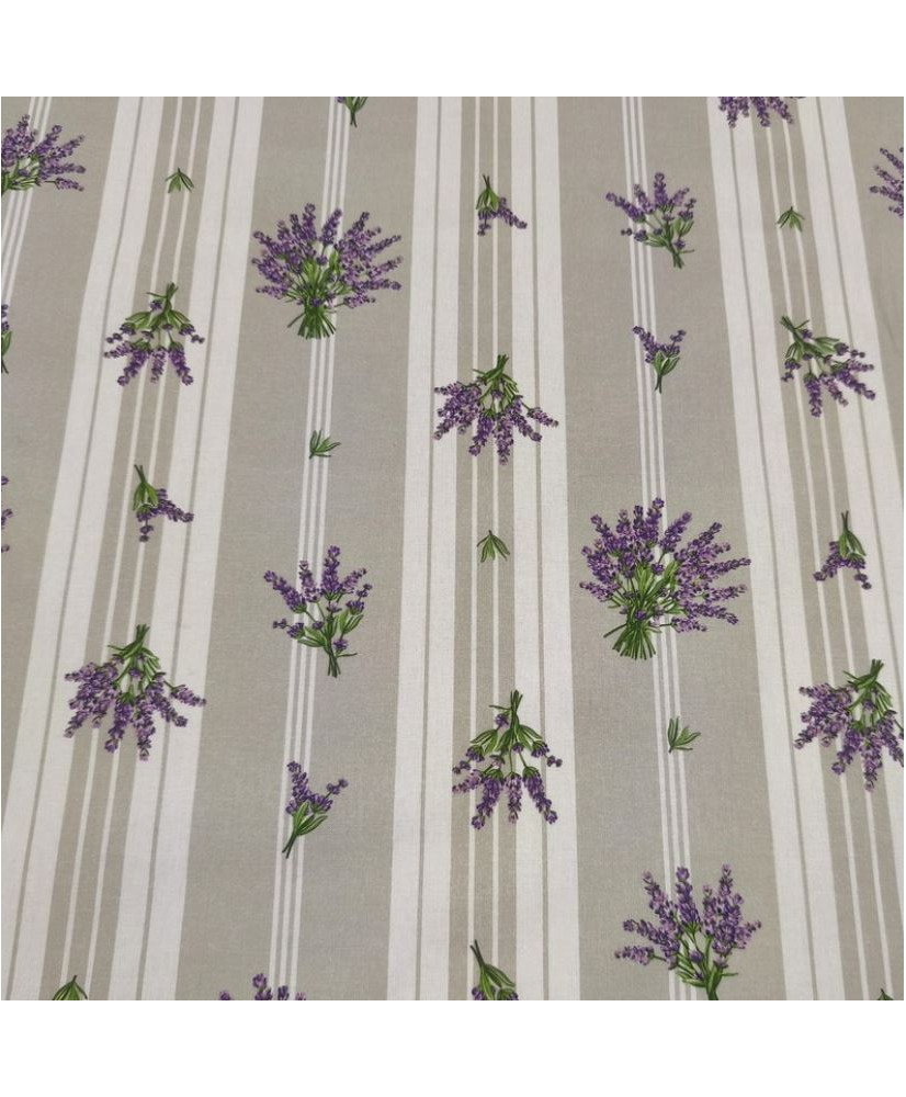 copy of Beige Provence Ticking Cretonne Fabric