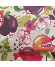 Toile enduite au mètre – Motif "Grenadier"