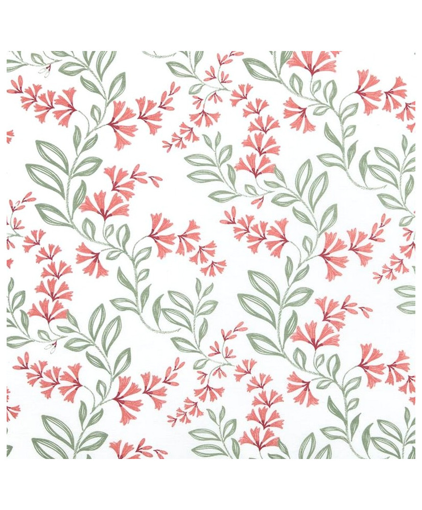 Tissu Toile Enduite "Ipomée" –  terracotta (Laize 140 cm)