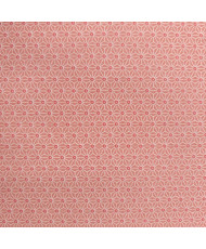 Tissu cretonne saki- corail...