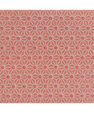 Tissu cretonne saki- corail 160 cm