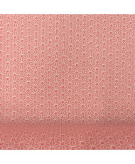 Tissu cretonne saki- corail 160 cm