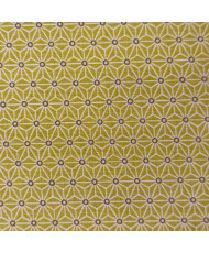 Tissu cretonne "saki"- Citronnelle 160 cm
