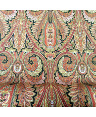 Tissu 100% Coton Valdrôme - Motif "Cachemire"