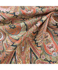 Tissu 100% Coton Valdrôme - Motif "Cachemire"