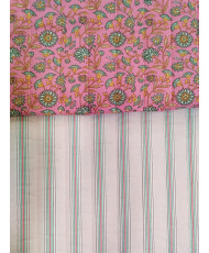 Vertical quilted 'Santal et Suzy' Fuchsia