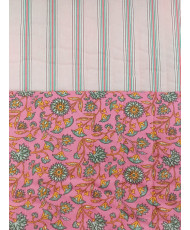 Vertical quilted 'Santal et Suzy' Fuchsia