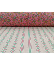 Vertical quilted 'Santal et Suzy' Fuchsia
