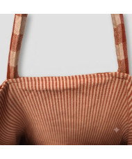copy of Sac cabas XXL 100% Coton- vichy - réversible