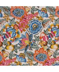 copy of Tissu percale coton imprimé Bimba - Motifs Patchwork Graphique & Fleuri Multicolore