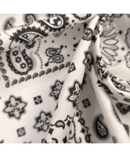 copy of Tissu 100% Coton Imprimé Bandana & Paisley - Farwest vert