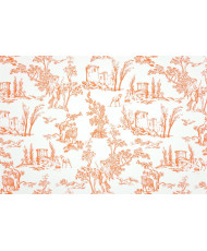 Tissu 100% Coton " Angelots"  – Motif Toile de Jouy  Angelots