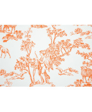 Tissu 100% Coton " Angelots"  – Motif Toile de Jouy  Angelots