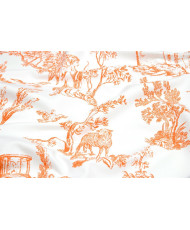 Tissu 100% Coton " Angelots"  – Motif Toile de Jouy  Angelots