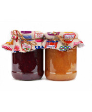 Tissu cretonne "Confiture" 100% coton