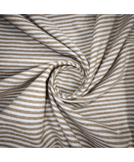 Tissu Tissé Teint 100% Coton – Rayures Fines coloris Peanut