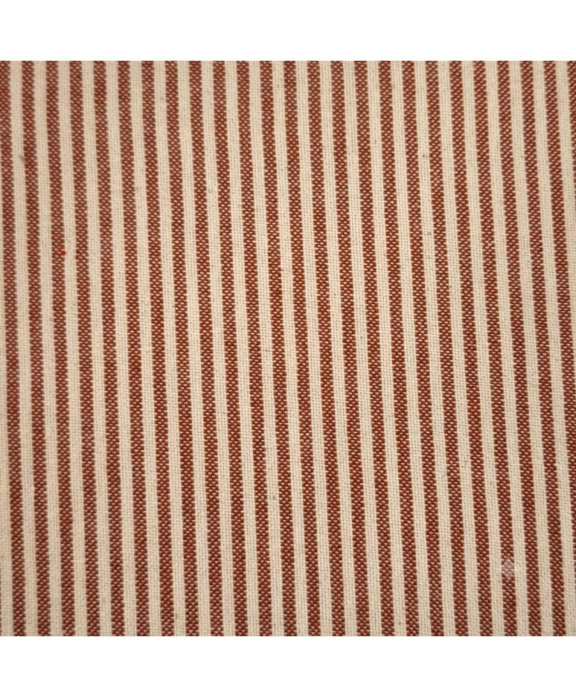 copy of Tissu Tissé Teint 100% Coton – Rayures Fines coloris Peanut