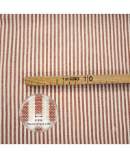 copy of Tissu Tissé Teint 100% Coton – Rayures Fines coloris Peanut