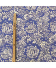 Cretonne Mini Maharani indigo